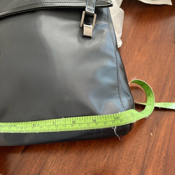 Vintage Joanel Black Textured PVC Tote Bag - Picture 9 of 11